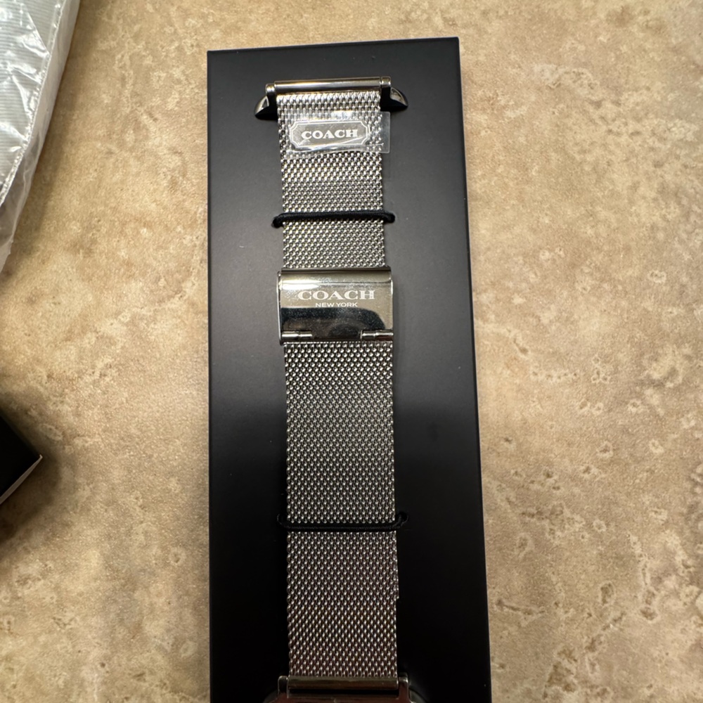 Coach Silver Mesh Women's Watchband